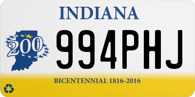 IN license plate 994PHJ