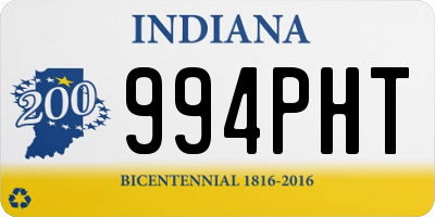 IN license plate 994PHT