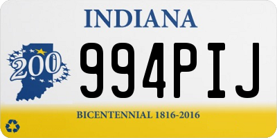 IN license plate 994PIJ