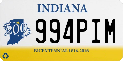 IN license plate 994PIM