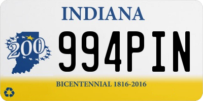 IN license plate 994PIN