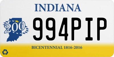 IN license plate 994PIP