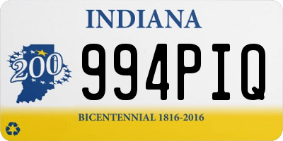 IN license plate 994PIQ