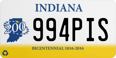 IN license plate 994PIS