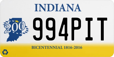 IN license plate 994PIT