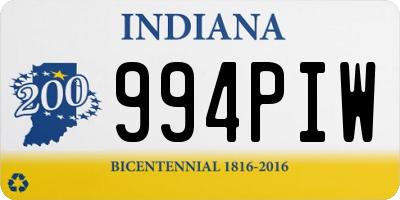 IN license plate 994PIW