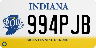 IN license plate 994PJB