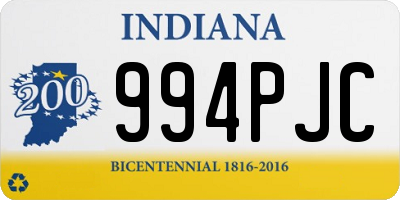 IN license plate 994PJC