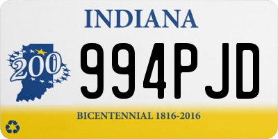 IN license plate 994PJD