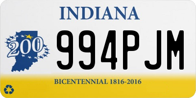 IN license plate 994PJM