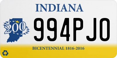 IN license plate 994PJO