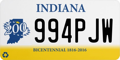 IN license plate 994PJW