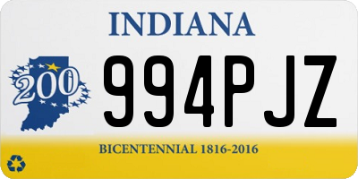 IN license plate 994PJZ