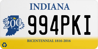 IN license plate 994PKI