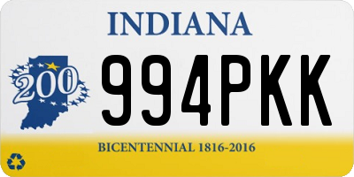 IN license plate 994PKK