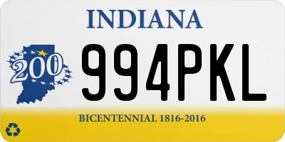 IN license plate 994PKL