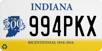 IN license plate 994PKX