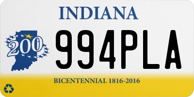 IN license plate 994PLA