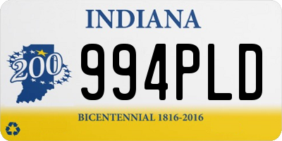 IN license plate 994PLD