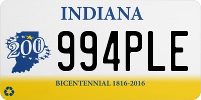 IN license plate 994PLE