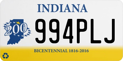 IN license plate 994PLJ