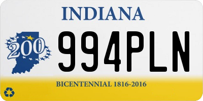 IN license plate 994PLN