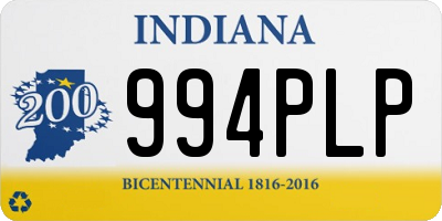 IN license plate 994PLP