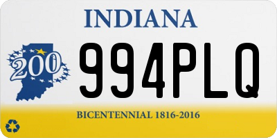 IN license plate 994PLQ