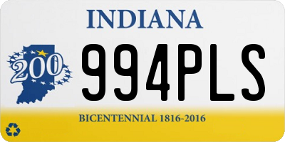 IN license plate 994PLS