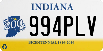 IN license plate 994PLV