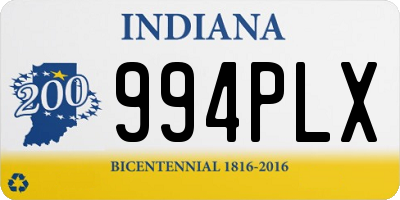 IN license plate 994PLX