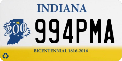 IN license plate 994PMA