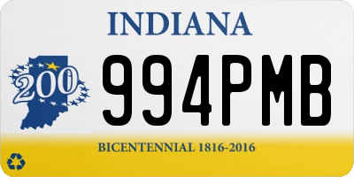 IN license plate 994PMB