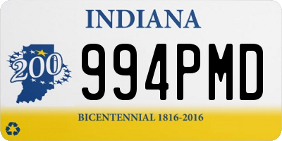 IN license plate 994PMD