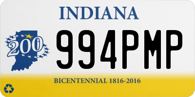 IN license plate 994PMP