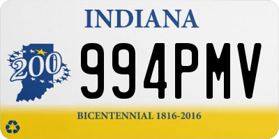 IN license plate 994PMV