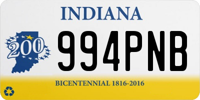 IN license plate 994PNB