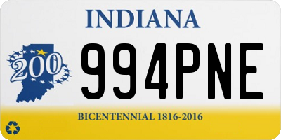 IN license plate 994PNE