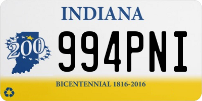 IN license plate 994PNI