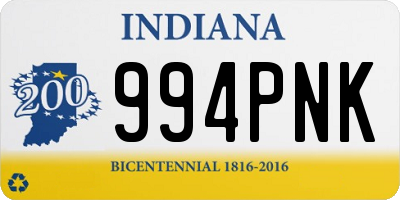 IN license plate 994PNK