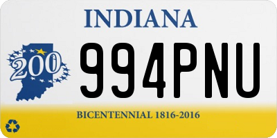 IN license plate 994PNU