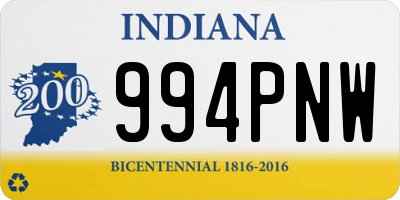 IN license plate 994PNW