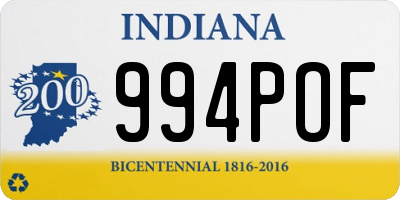 IN license plate 994POF