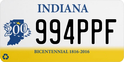 IN license plate 994PPF