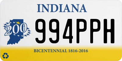 IN license plate 994PPH