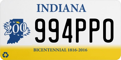 IN license plate 994PPO