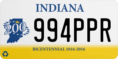 IN license plate 994PPR