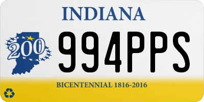 IN license plate 994PPS