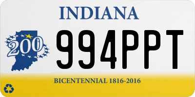 IN license plate 994PPT