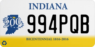 IN license plate 994PQB